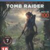 framsidan av spelboxen till tv-spelet Shadow of the Tomb Raider - Definitive Edition på Playstation 4 i europeisk pal utgåva