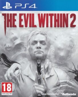 framsidan av tv-spelet the evil within 2 på ps4 i europeisk pal utgåva