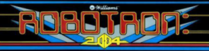 robotron arcade banner logotyp