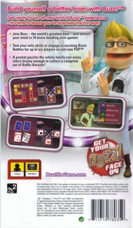 buzz brain bender psp bak pal eu
