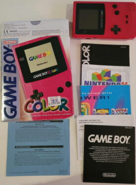 Boxad Game Boy Color - Berry (röd) - Begagnad Game Boy color konsol - Bild 6