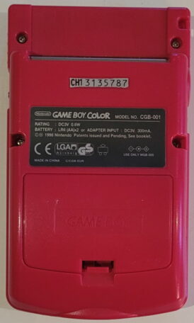 Alternative view of Boxad Game Boy Color - Berry (röd) - Begagnad Game Boy color konsol