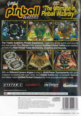 Alternative view of Gottlieb Pinball Classics - Begagnat PS2 spel