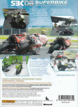 Alternative view of SBK 08: Superbike World Championship - Begagnat Xbox 360 spel