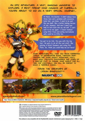 Alternative view of Jak and Daxter: The Precursor Legacy - Begagnat spel till PS2