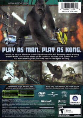 Alternative view of Peter Jackson's King Kong: The official game of the movie - NTSC - Begagnat spel till Xbox