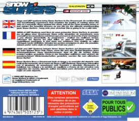 Alternative view of Snow Surfers - Begagnat Dreamcast spel