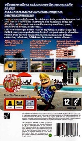 Buzz! Master Quiz - Svensk/Finsk - Begagnat PSP spel - Bild 2