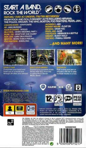 Alternative view of Rock Band: Unplugged - Begagnat Playstation Portable spel