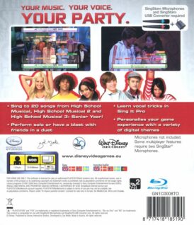 Alternative view of Disney Sing It: High School Musical 3: Senior Year - Nordisk - Begagnat spel till Playstation 3