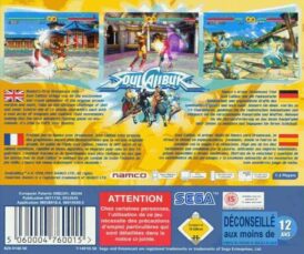Alternative view of SoulCalibur - saknar fram/bak - Begagnat spel till Sega Dreamcast