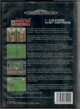 Alternative view of Joe Montana II: Sports Talk Football - Begagnat spel till Sega Mega Drive