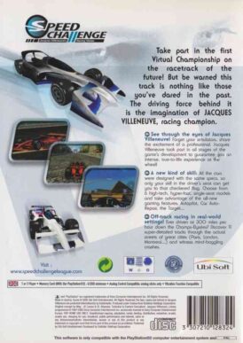Alternative view of Speed Challenge: Jacques Villeneuve's Racing Vision - Begagnat spel till Playstation 2