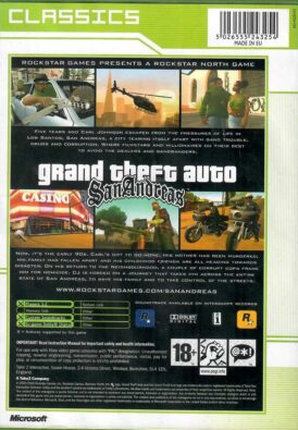 Alternative view of Grand Theft Auto: San Andreas - Classics - Begagnat spel till Xbox