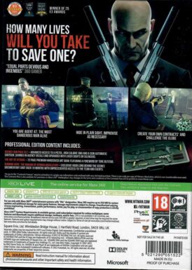 Alternative view of Hitman: Absolution - Professional Edition - Begagnat spel till Xbox 360