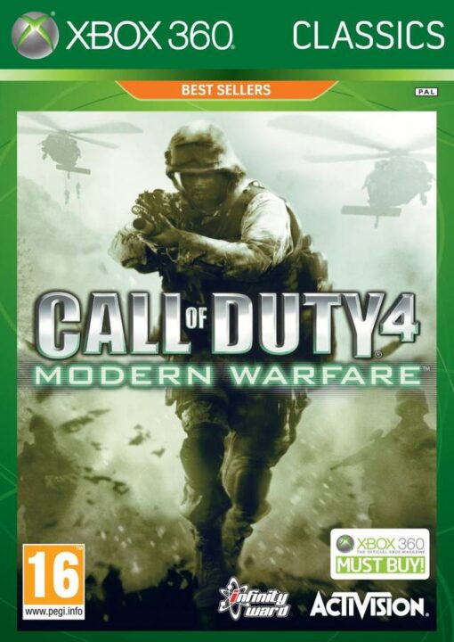 Call of Duty 4: Modern Warfare - Classics - Nordisk - Begagnat spel till Xbox 360