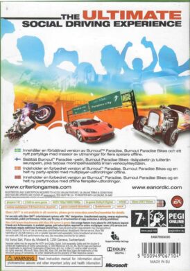 Alternative view of Burnout: Paradise - The Ultimate Box - Nordisk - Begagnat spel till Xbox 360