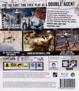 Alternative view of Tom Clancy´s Splinter Cell: Double Agent - Begagnat Playstation 3 spel