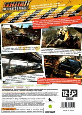 Alternative view of Flatout: Ultimate Carnage - Begagnat Xbox 360 spel