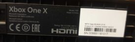 Alternative view of Xbox One X - Model 1787 - Svart - Begagnad Xbox One konsol
