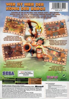 Alternative view of Worms: Forts Unter Belagerung - Tysk - Begagnat spel till Xbox