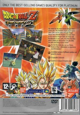 Alternative view of Dragon Ball Z: Budokai 2 - Platinum - Begagnat Playstation 2 spel