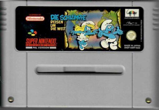 Die Schlümpfe: Reisen um die Welt - NOE - Begagnat SNES spel