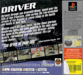 Alternative view of Driver - Platinum - Begagnat Playstation 1 spel