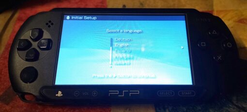 Playstation Portable, modell E1004 (PSP Street), Svart - Begagnad PSP konsol