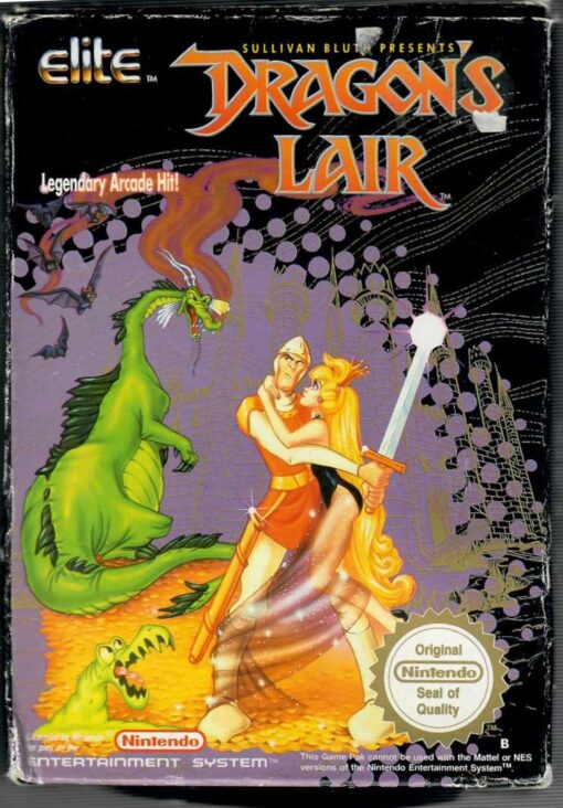 Sullivan Bluth Presents: Dragon's Lair - SCN - Komplett - Begagnat NES spel