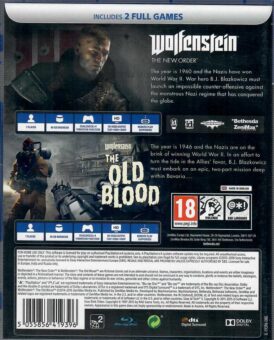 Alternative view of Wolfenstein: The New Order and The Old Blood - Double Pack - Begagnat Playstation 4 spel