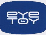 eye toy spelserie logotyp, blå