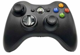 Xbox 360 kontroll, Svart, Trådlös - Begagnat tillbehör till Xbox 360