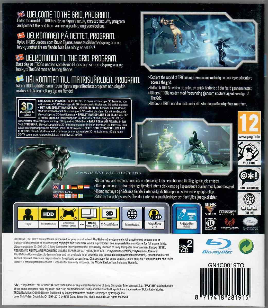 Tron: Evolution - Nordisk - Begagnat Playstation 3 spel - Bild 2